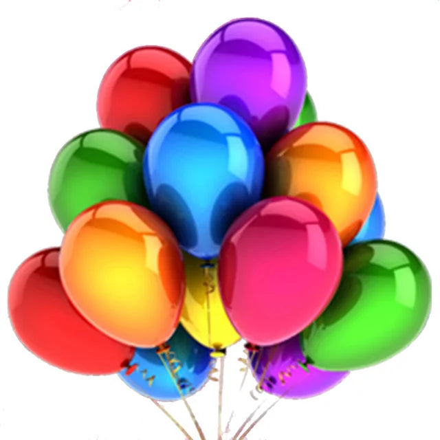 Glossy Colourful Decor Balloons