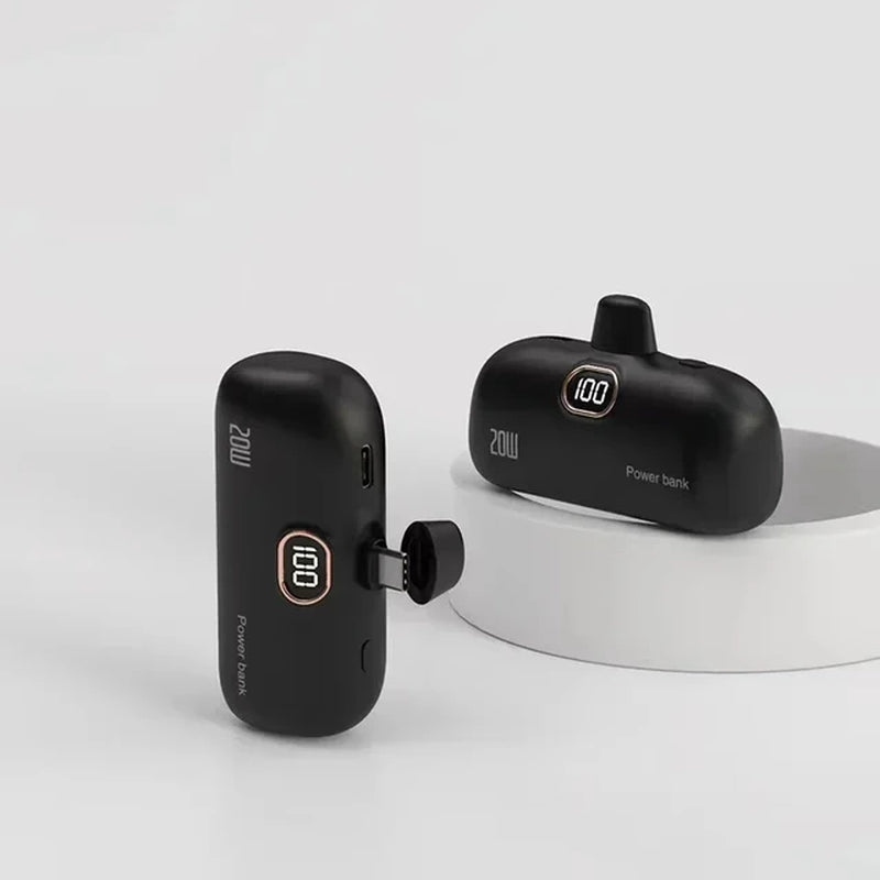 Mini Wireless Power Bank Fast Charging 30000Mah Capsule Type-C