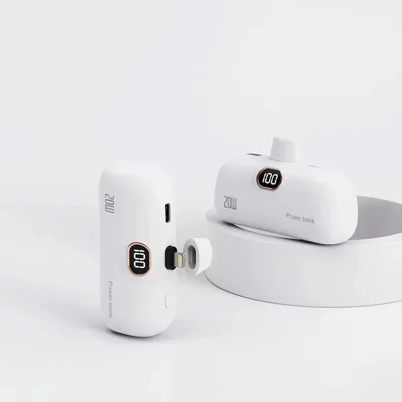 Mini Wireless Power Bank Fast Charging 30000Mah Capsule Type-C