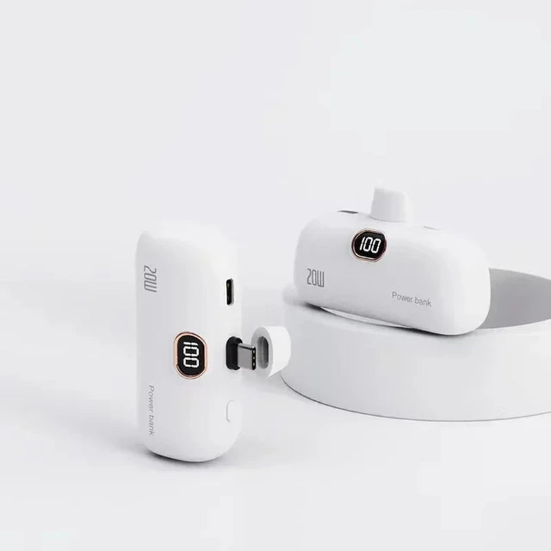 Mini Wireless Power Bank Fast Charging 30000Mah Capsule Type-C