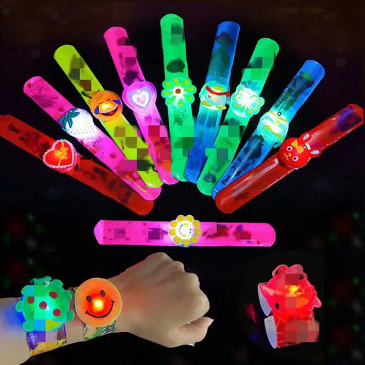 Glowing Toy Slap Bracelets