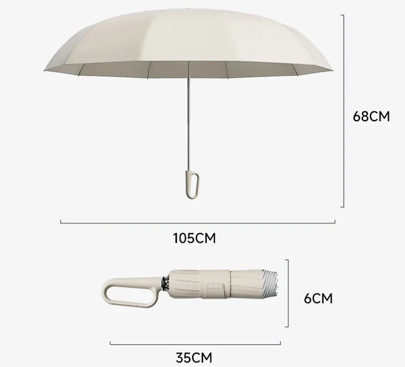 Ring Buckle Umbrella with Reflective Safety Strip