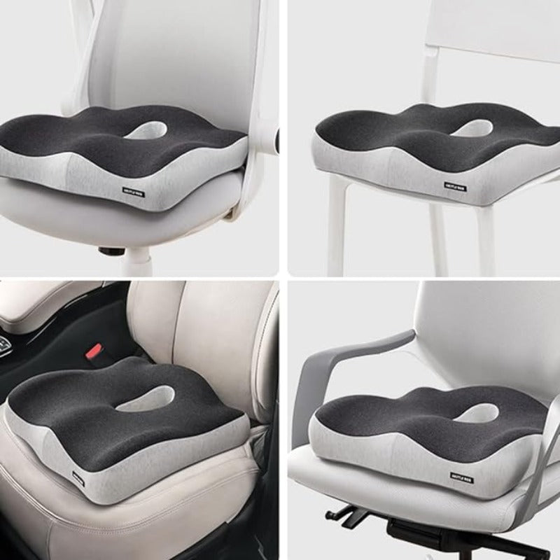 Memory Foam Cushion, Massage Support for Office Chair, Car Seat, Back Pressure Relief