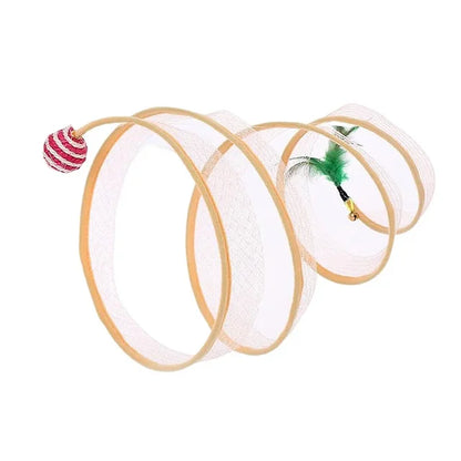 Springy Fun Cat Tunnel Toy