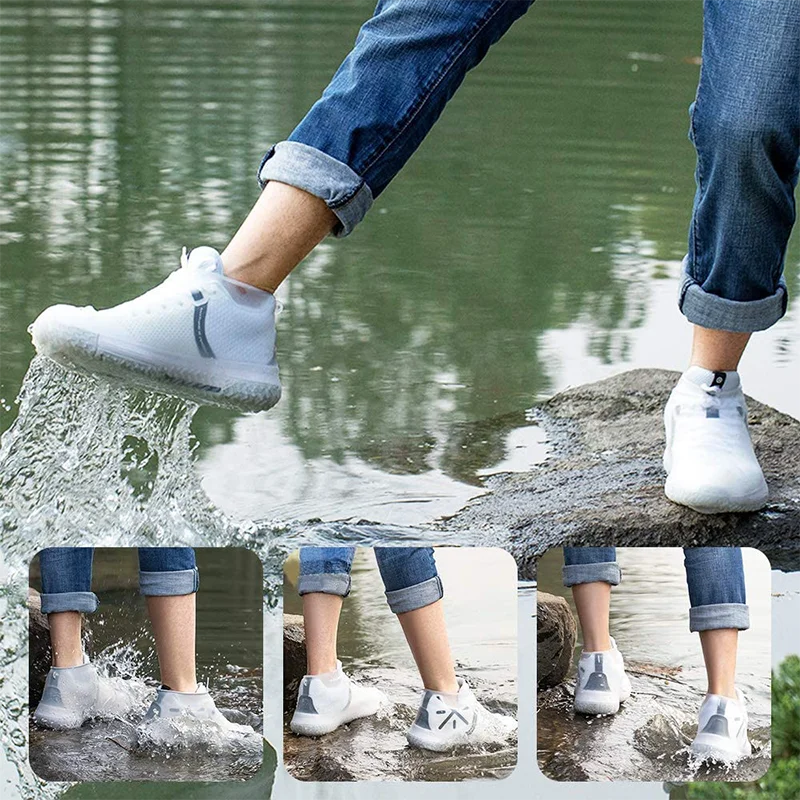 Non-Slip Waterproof Rain Boots Sneakers Silicone Shoe Protector